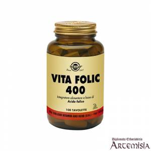VITA FOLIC 400 SOLGAR 100tav | Artemisiaerboristeria.it - 1353